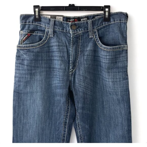 ARIAT Men's Flame Resistant M4 Low Rise Boot Cut Jean, Style 10023467, 32x34 New - Picture 2 of 15